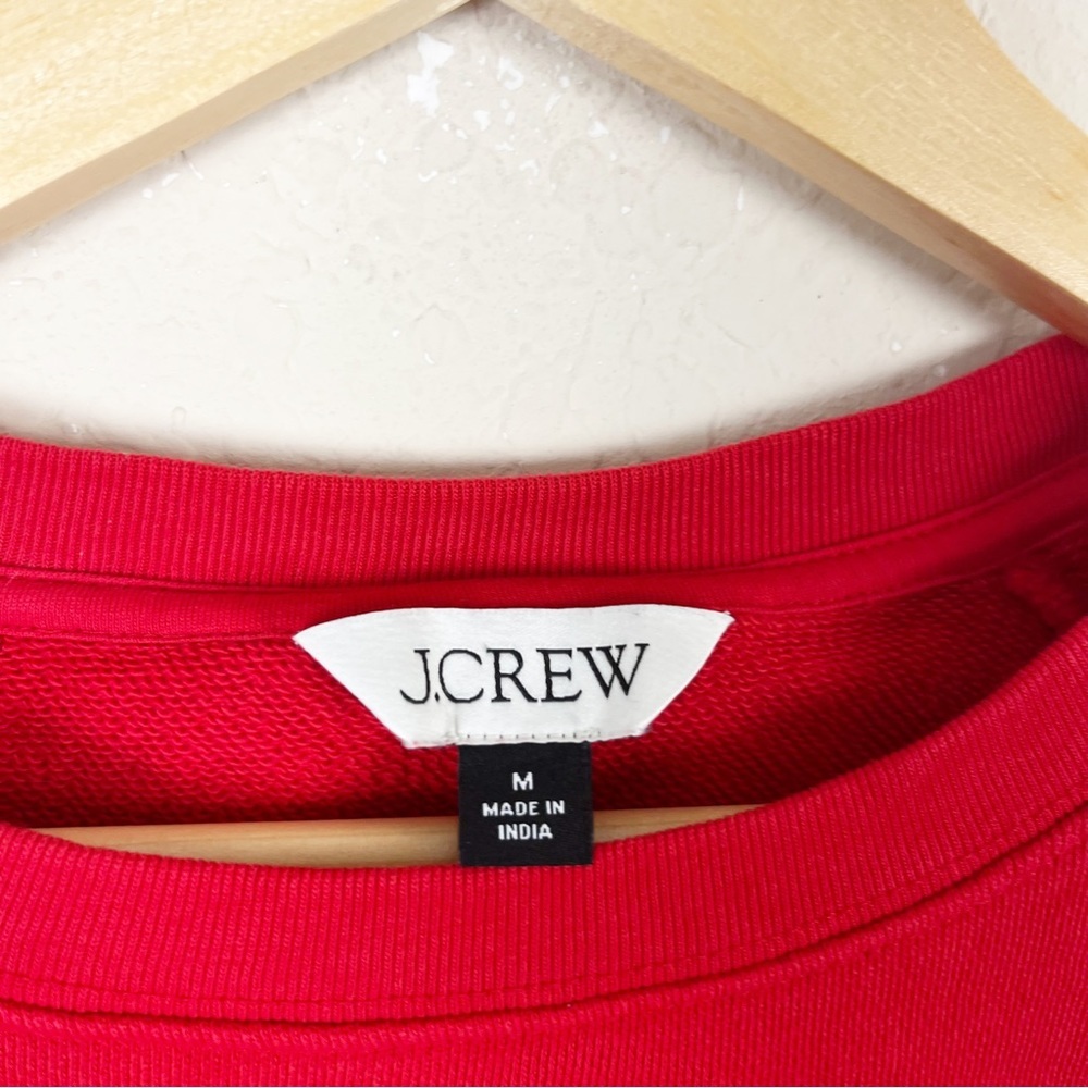 J. Crew Cozy Season Red Sweater Size Medium Hoilday - Picture 3 of 5